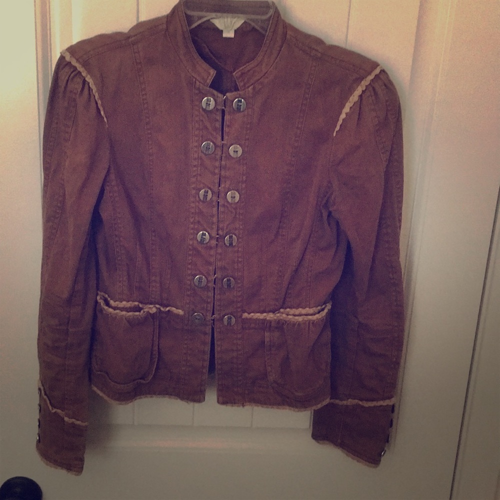 Anthropologie Matty M Military Style Jacket